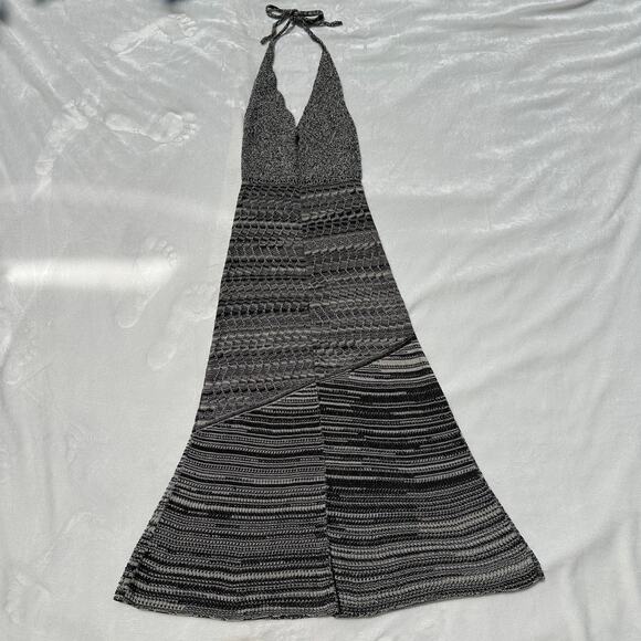 Rachel Comey Crochet Halter Midi Dress Size XS Black Natural Space Knit $648 - Picture 15 of 16